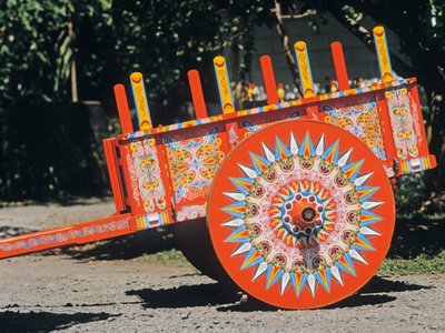 Traditional oxcart, Sarchi Norte, Valverde Vega, Costa Rica by Unbekannt Unbekannt